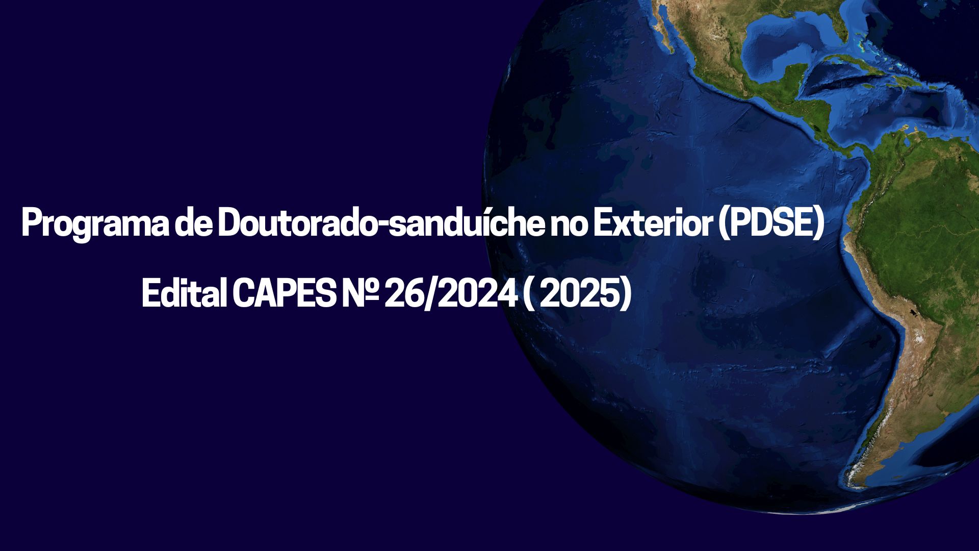 Edital PDSE 26/2024